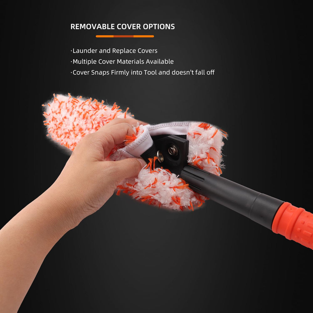 18.8-inch wheel brush length for full-wheel access