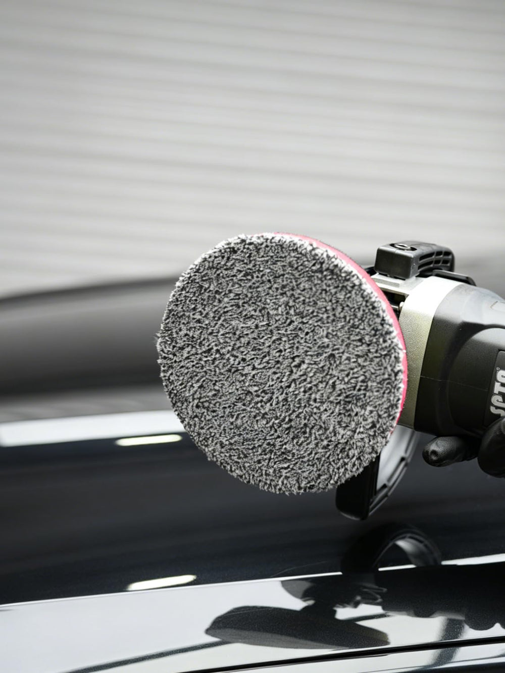 SPTA machine compatibility shot indicates works with many polishing tools