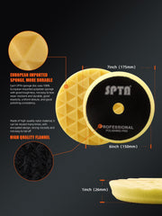 SPTA 6-inch yellow foam polishing pad for efficient finishing