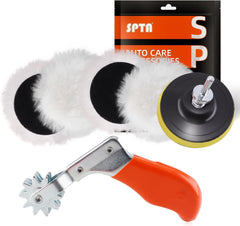 SPTA 7-piece wool pad kit on display