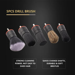 SPTA black pig hair brush for tight crevices and seams