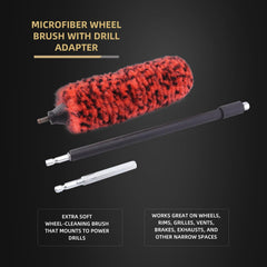 Inside-spokes cleaning shot demonstrates reach into complex wheel areas