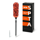 SPTA BRFCD51 soft microfiber extended-reach wheel brush front view for scratch-free rim cleaning