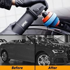 SPTA car detailing kit demonstrated on glossy paint for guidance