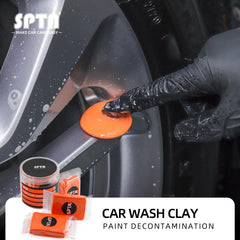 SPTA reused clay bar after drying for continued use