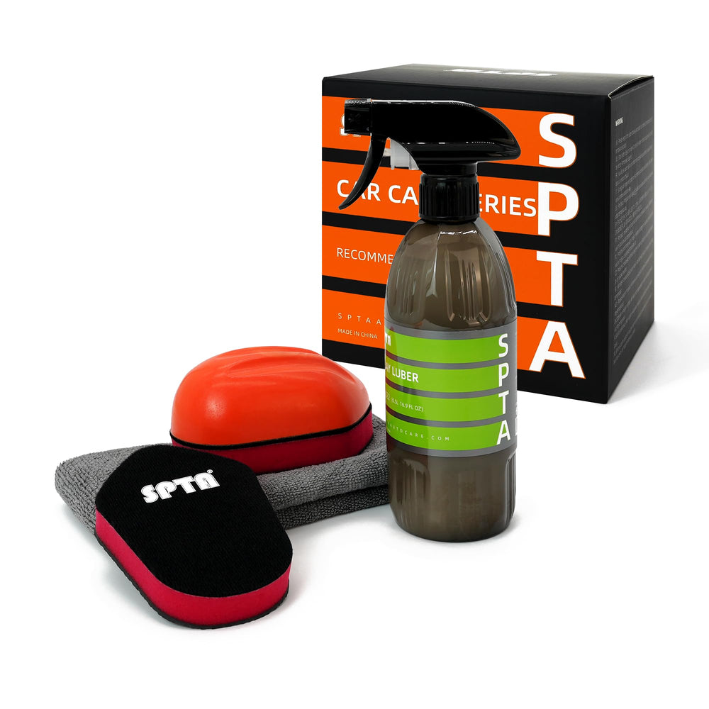 SPTA Clay Block 3-piece detailing kit removes stubborn dirt from paint surfaces.