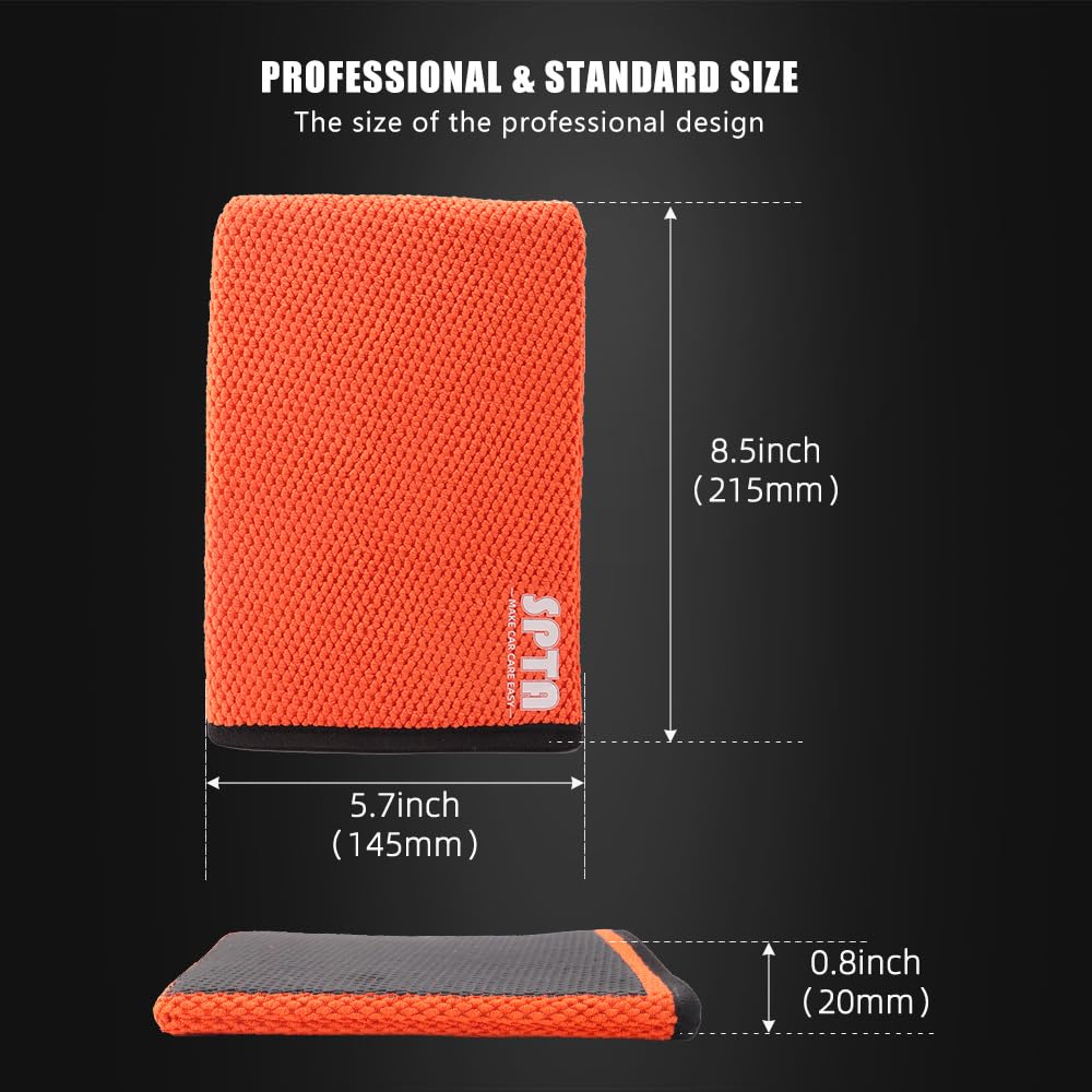 SPTA Clay Mitt ergonomic wrist cuff ensures stay-on comfort during detailing