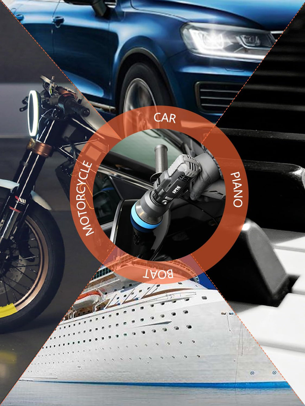 SPTA kit contents include pads, cloths, and accessories for comprehensive polishing