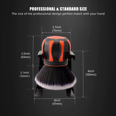 SPTA detail brush with no metal parts protects leather and surfaces during cleaning.