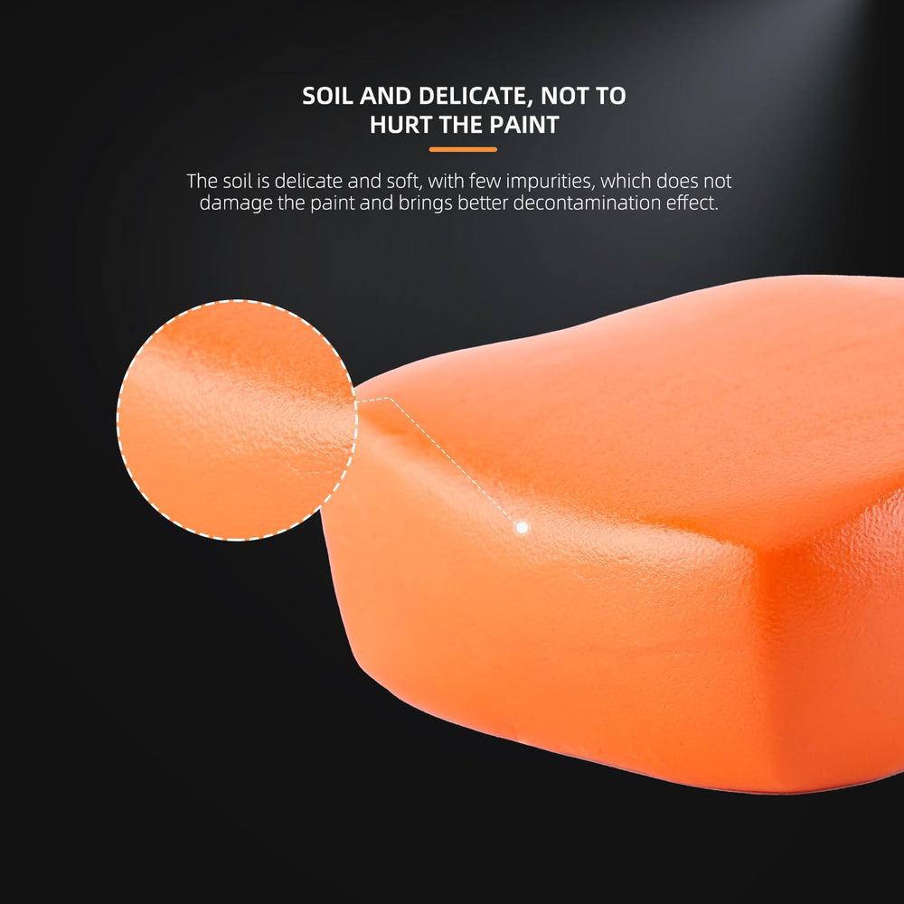 SPTA detailing clay bar on car paint to remove fine particles