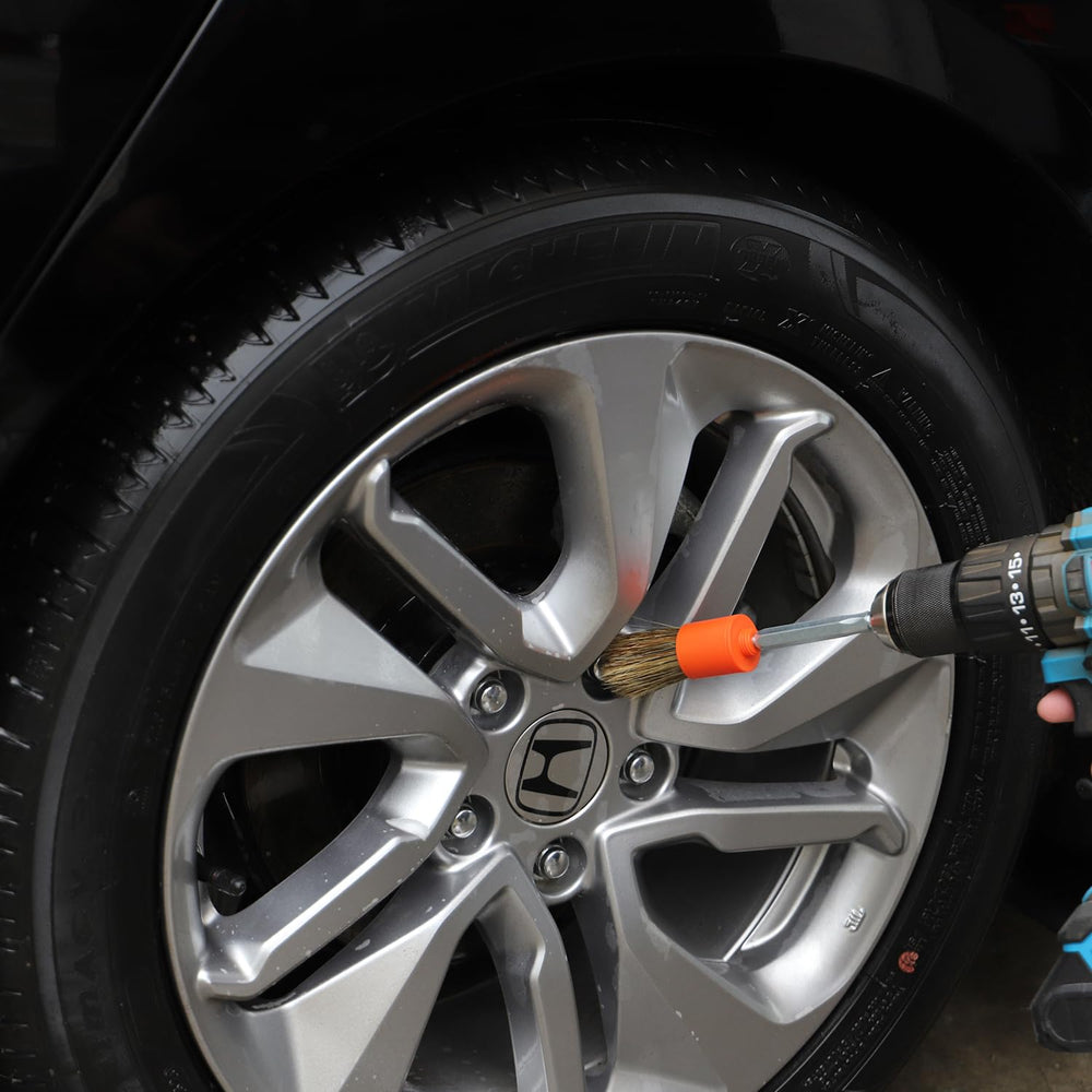 SPTA drill-adapter brush connects quickly for efficient powered cleaning