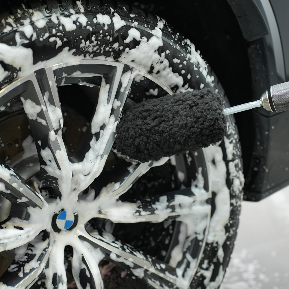 Compatible with electric drills for quick wheel cleaning.