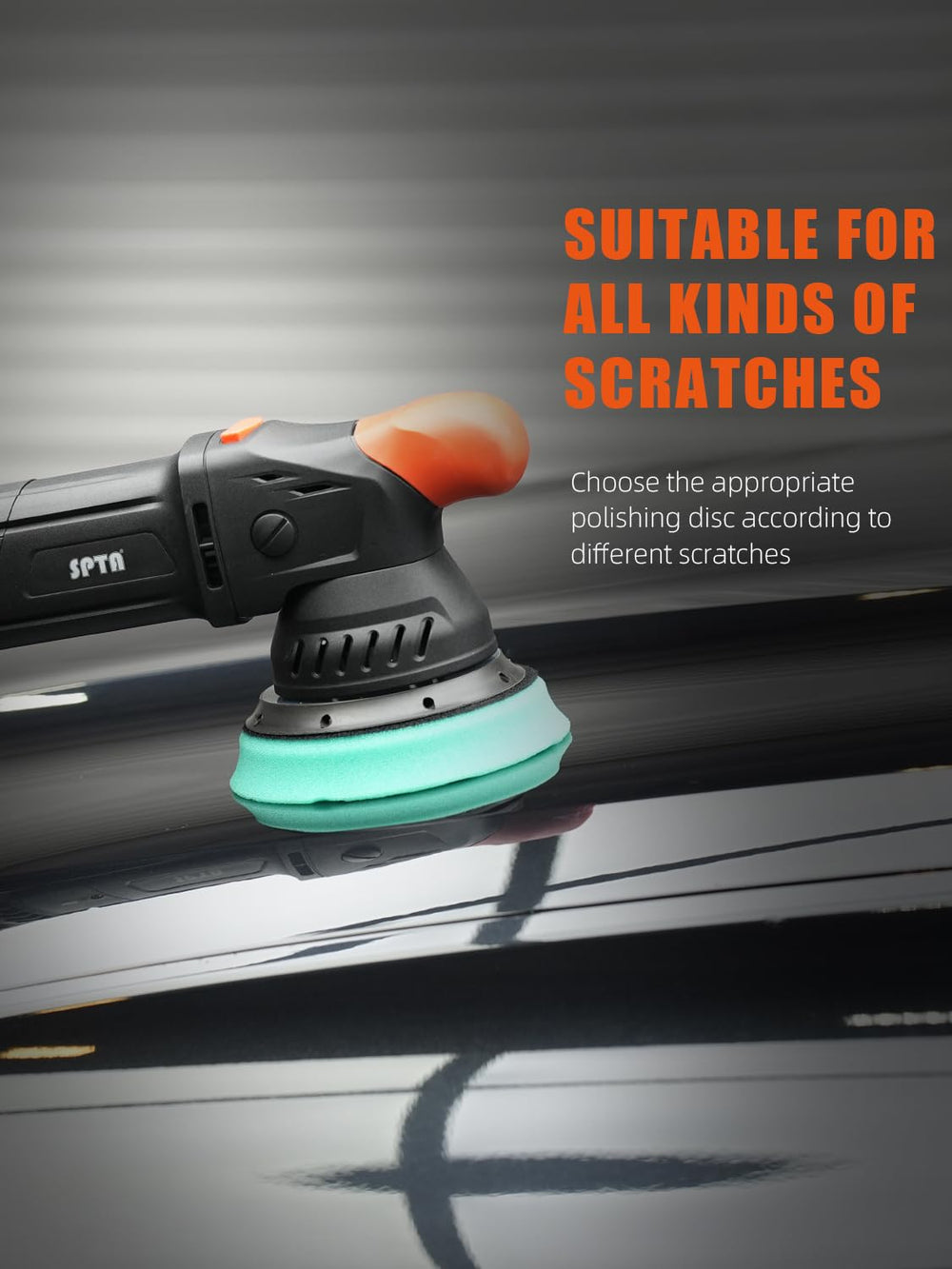 SPTA hook‑and‑loop backing plate compatibility with common 6‑inch polishers.
