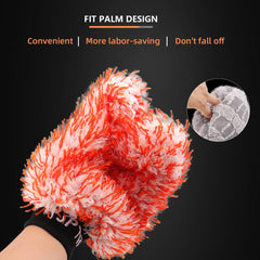 SPTA elastic wrist cuff keeps mitt secure during long detailing sessions