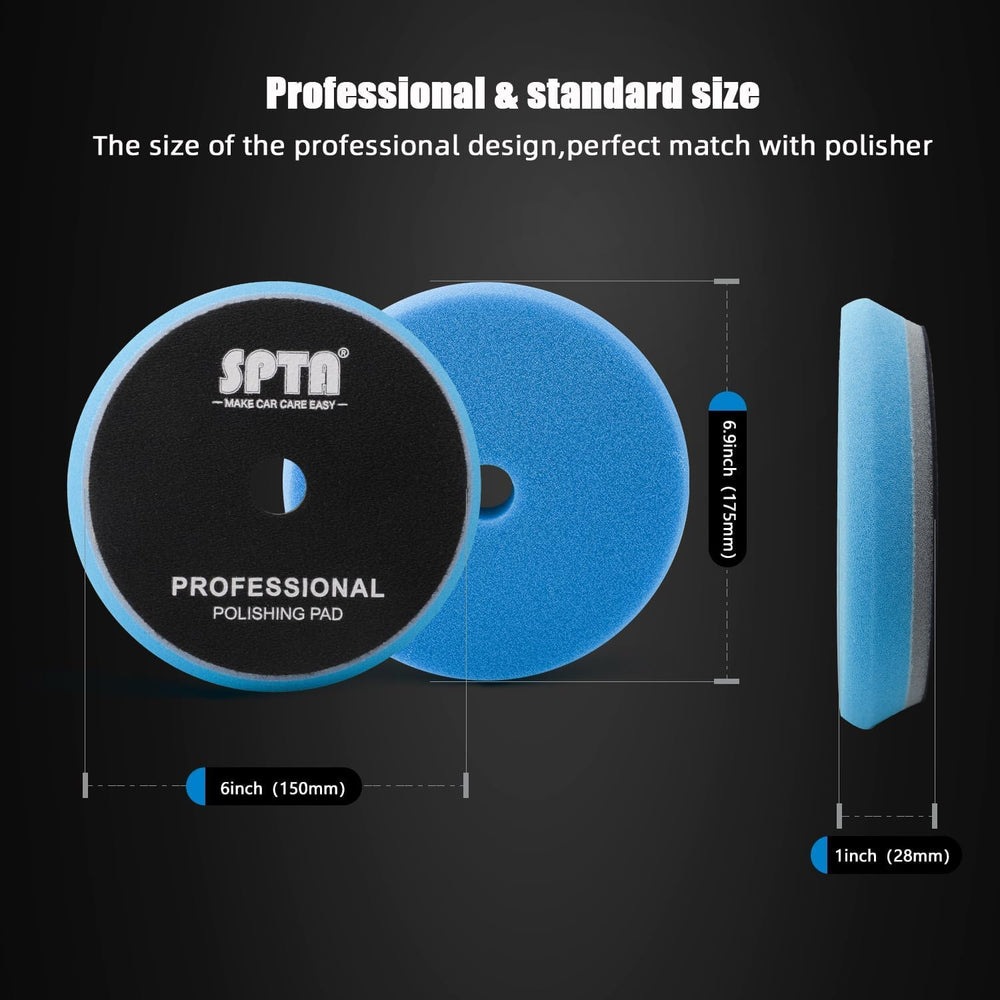 SPTA red T10 ultra-fine pad for swirl-free finishing and gloss enhancement.