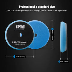 SPTA red T10 ultra-fine pad for swirl-free finishing and gloss enhancement.