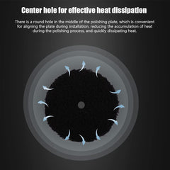 SPTA microfiber pad removes common defects like scratches and swirls without heavy haze