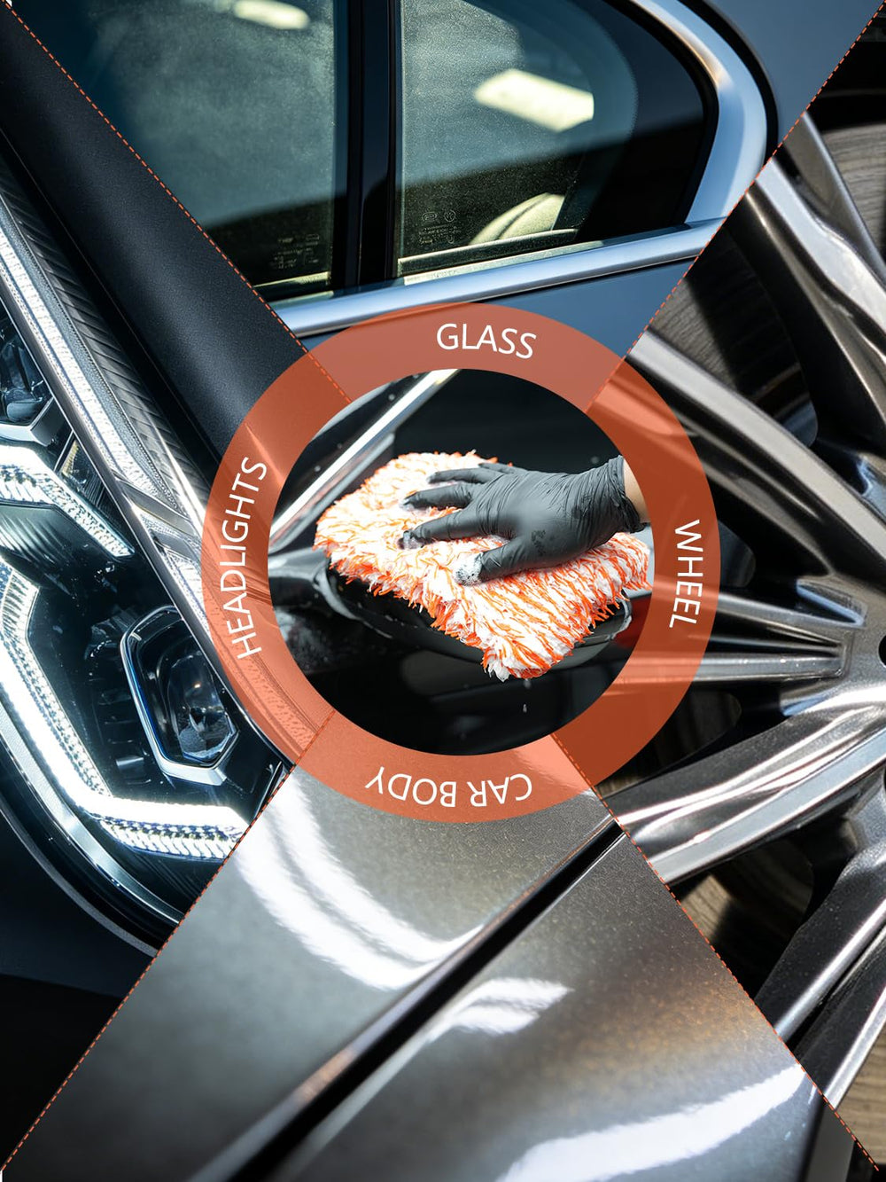 SPTA Microfiber Wash Pad is 8.5 by 9.8 inches for broad coverage