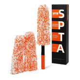 SPTA microfiber wheel brush with flat blade for deep rim cleaning