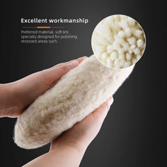 SPTA natural wool pad flat face for even polishing and minimal heat buildup.