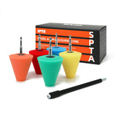 SPTA polishing cone set with five cones for versatile finishing tasks.