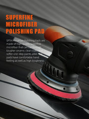SPTA Microfiber Polishing Pad 150mm easy cleaning after use helps maintain performance.