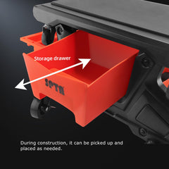 SPTA PT161 soft rubber cushion seat provides comfortable support during tasks