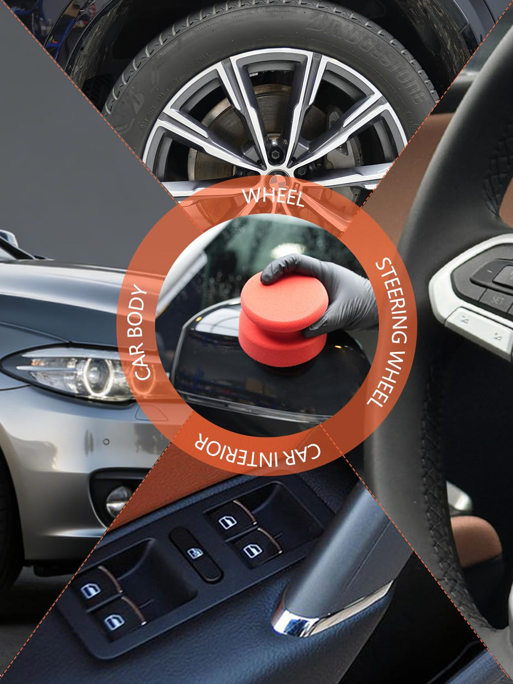 SPTA ergonomically designed applicators save detailing time.