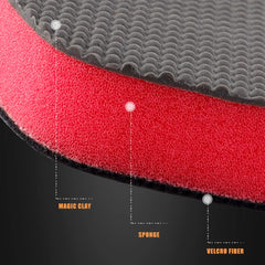 SPTA Rubber polymer technology helps the pad lift embedded contaminants quickly.