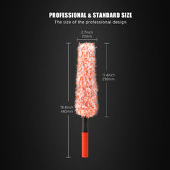 SPTA wheel brush bendable blade enables angle cleaning