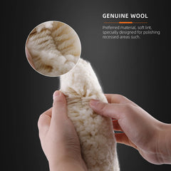 SPTA wool pad center 5/8-11 thread for universal machine compatibility.