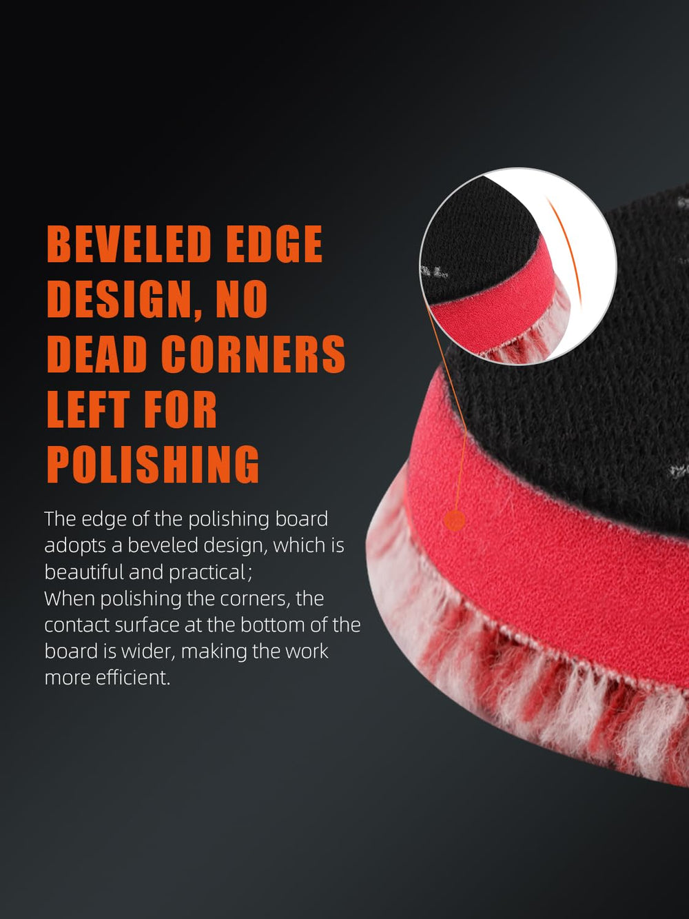 SPTA wool pad short-hair 6in buffing enables controlled finishing