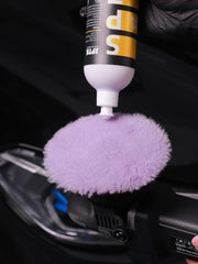 SPTA wool polishing pad 125mm purple after-wash ready for repeated use