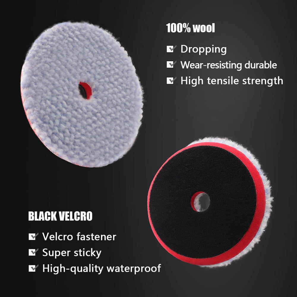 Hook-and-loop backing pad shown for easy swap with polishers