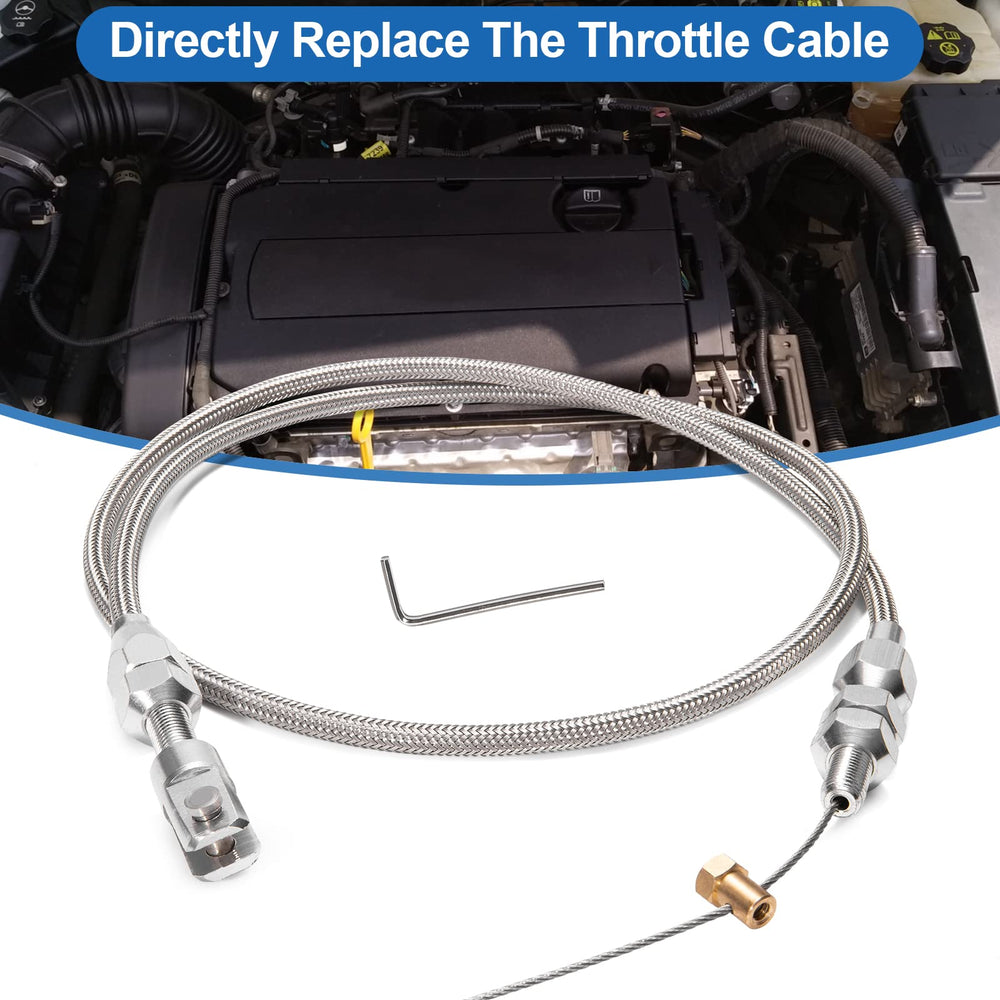 Spurtar aluminum fittings on the throttle cable for durability