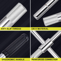 Spurtar durable chrome vanadium steel for reliable torque.