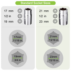 Spurtar canvas pouch stores the wrench and sockets for tidy travel
