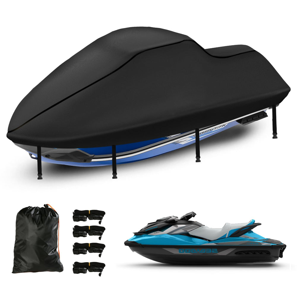 SRIMMIT Jetski Cover 3 Seater waterproof protects outdoors.