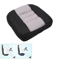 Srutirbo booster cushion top view shows breathable mesh for comfortable driving.