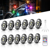 SS VISION 12Pcs Wireless LED Strobe Lights for versatile emergency signaling outdoors.