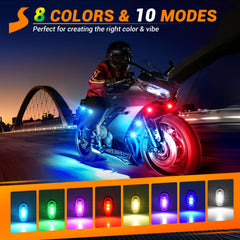 SS VISION LED strobe with 8 colors for clear night alerts.