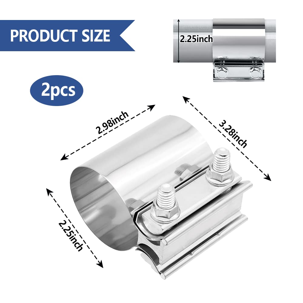 SSNNUU exhaust clamp metal assembly highlights durable materials for long-lasting automotive repairs.