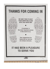 SSWBasics mats simplify post-service cleanup with easy disposal.