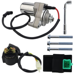 STABSOLI 3-bolt starter motor for ATVs and dirt bikes, reliable ignition help.