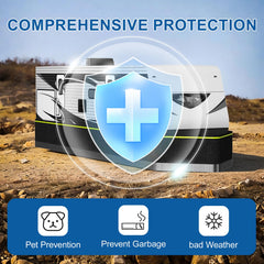 STABYLIS RV skirting winter protection protects exposed undercarriage in cold weather