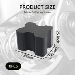 Stacool front spring spacer 1.5in closeup for enhanced ride height and reduced vibration