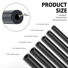 Stacool vacuum hose kit for 1-8 inch ID provides compact routing