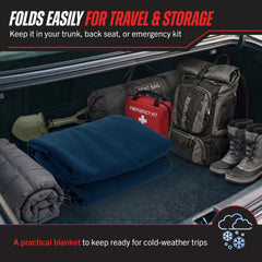 Stalwart emergency car blanket in winter kit for warmth