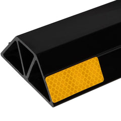 Stalwart garage stopper low-profile design fits under low-clearance vehicles and stops precisely.