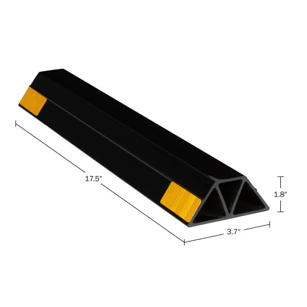 Stalwart wall-protecting bumper stop helps prevent scrapes in tight spaces.